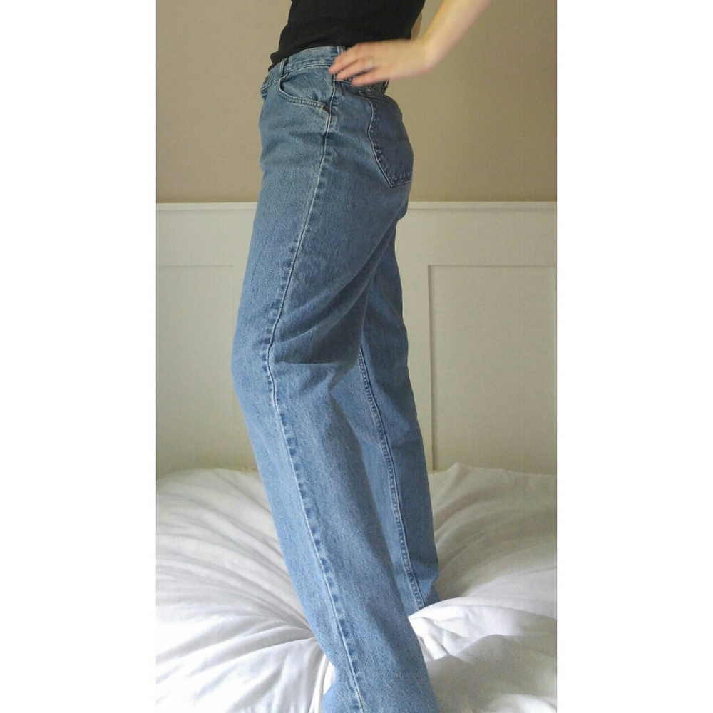 Vintage 90s Mom Jeans Medium Stonewash 30x30 - Picture 2 of 10
